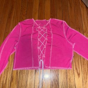 Shein open front long sleeve